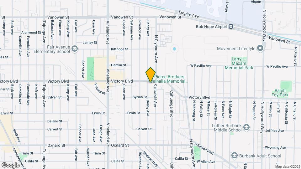 6344 Denny Ave Map and Location Details
