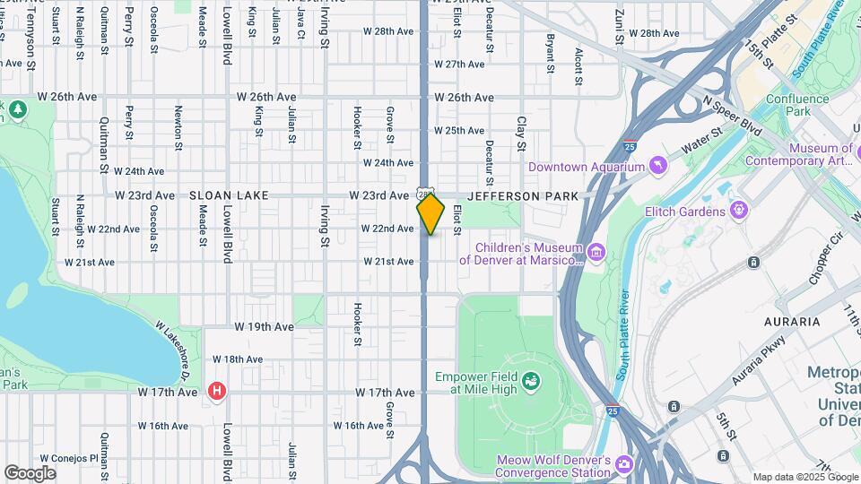 2138 N Federal Blvd Map and Location Details