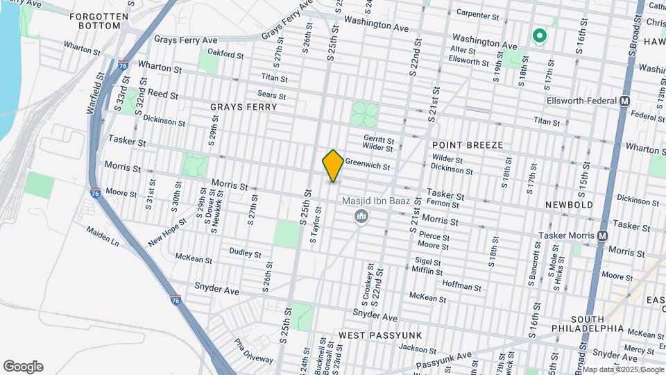 1621 S Ringgold St Map and Location Details