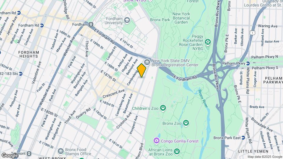 2441 Crotona Ave Mapa y Detalles de la Ubicación