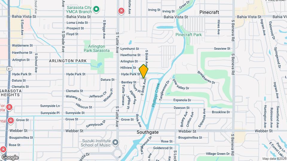 2100 S Brink Ave Mapa y Detalles de la Ubicación