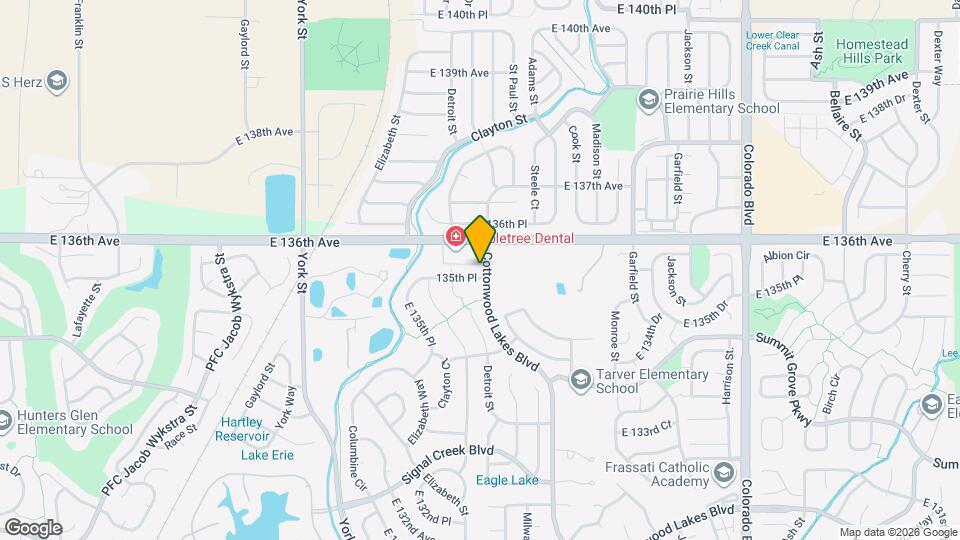 2999 E 135th Pl Mapa y Detalles de la Ubicación