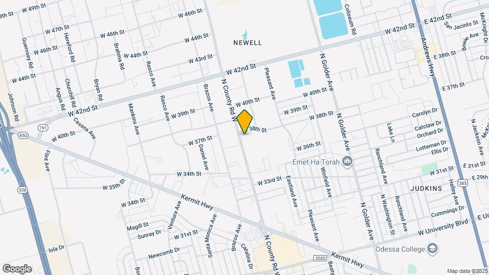 3712 N County Rd W Mapa y Detalles de la Ubicación