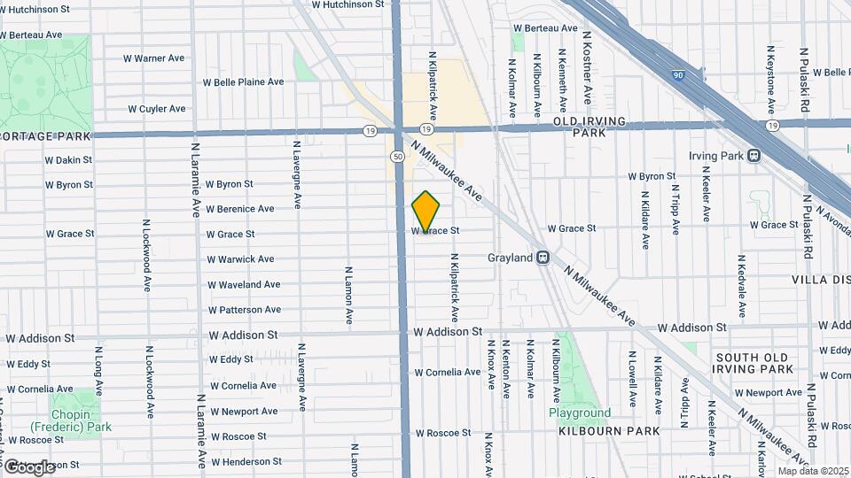 4733 W Grace St Map and Location Details