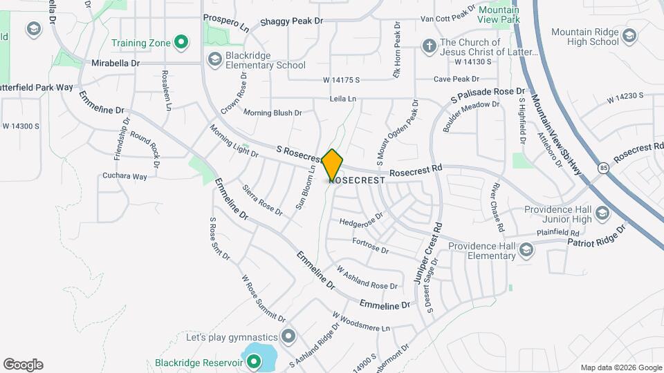 14468 S Edgemere Dr Map and Location Details