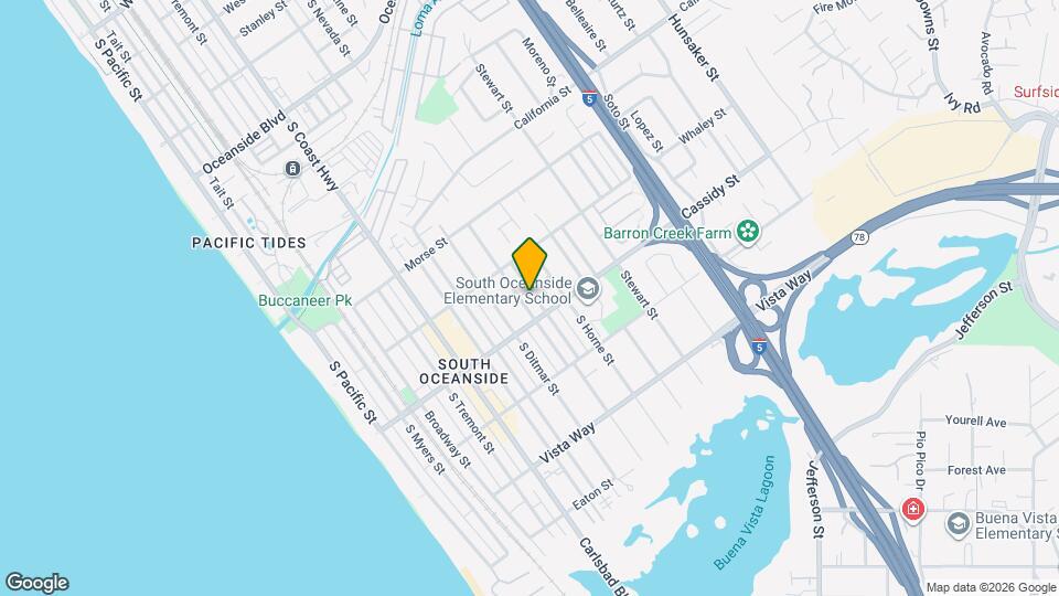 1729 S Clementine St Mapa y Detalles de la Ubicación