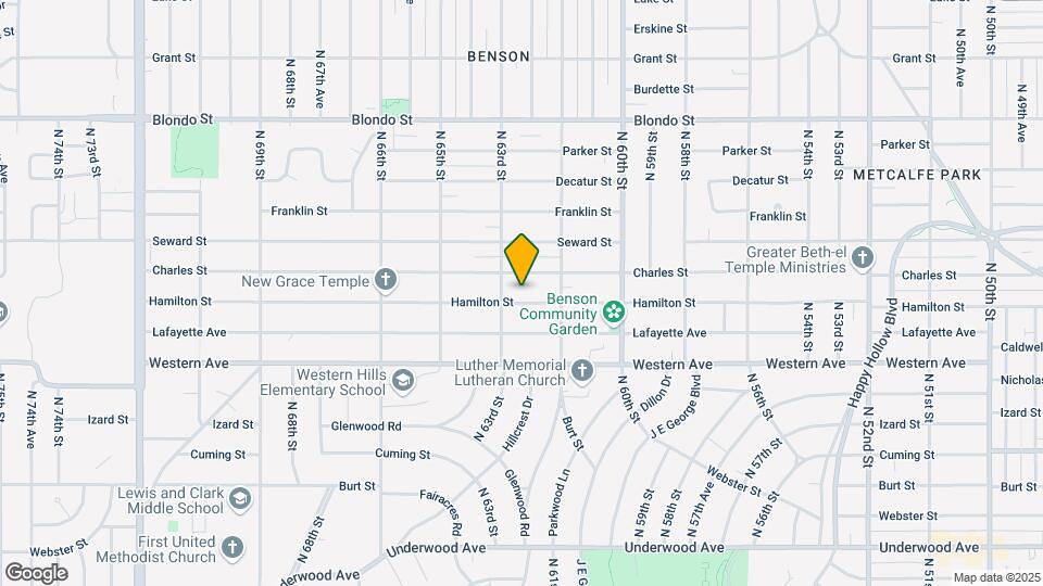 6140 Hamilton St Map and Location Details