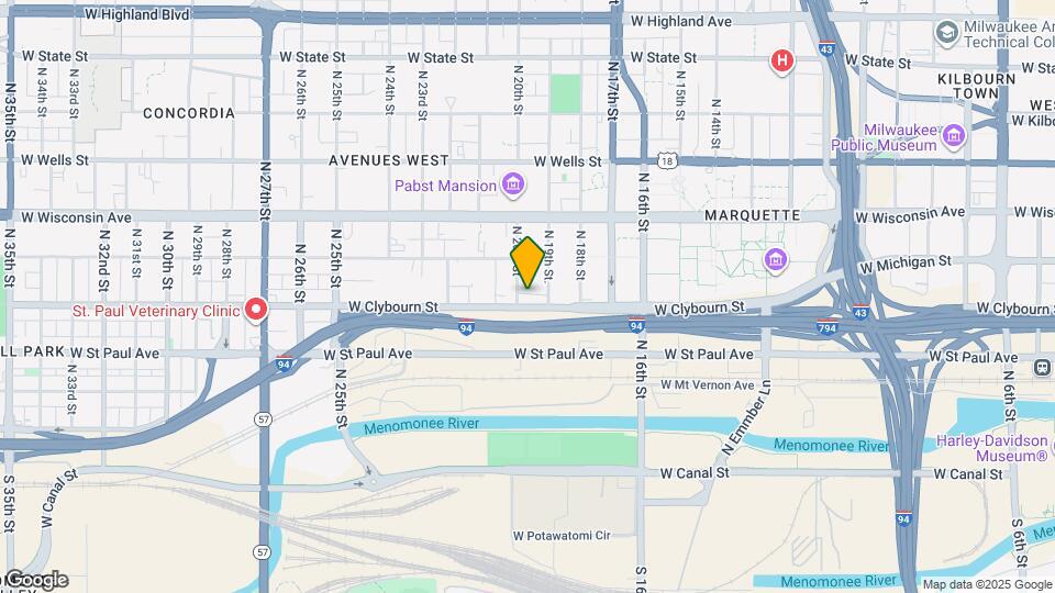 Clybourn Place Apartments Map and Location Details