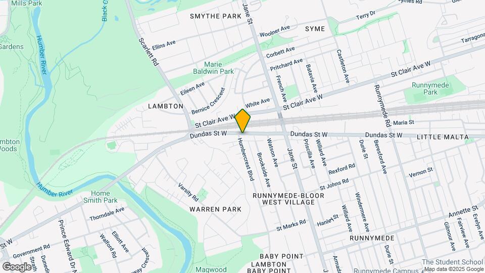 3633 Dundas St W Map and Location Details