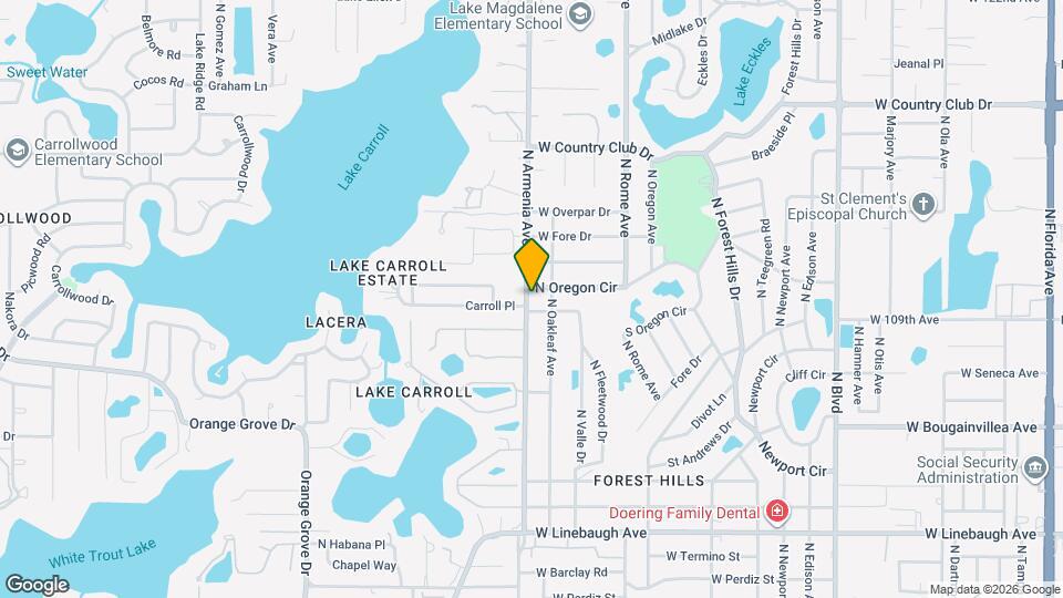 10803 N Armenia Ave Map and Location Details