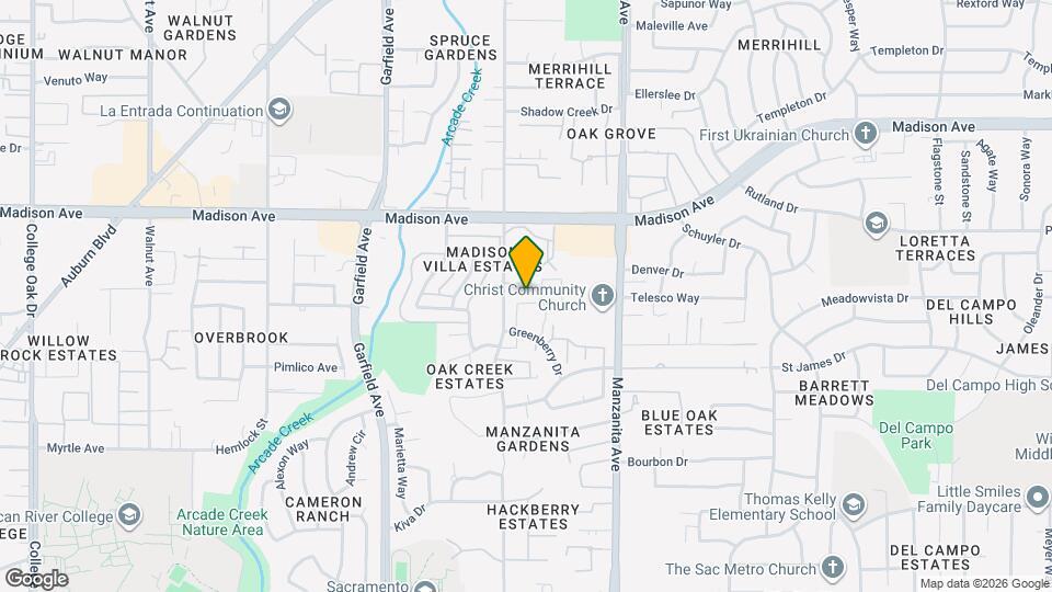 5222 Greenberry Dr Map and Location Details