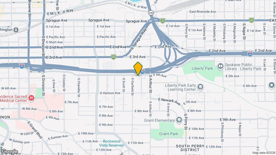 916 E 5th Ave Mapa y Detalles de la Ubicación