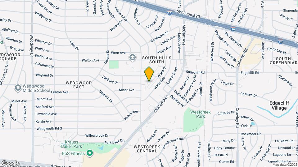 5973 Westcreek Dr Map and Location Details