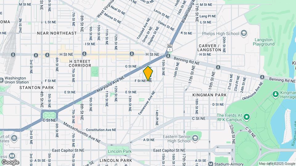 1393 F St NE Map and Location Details