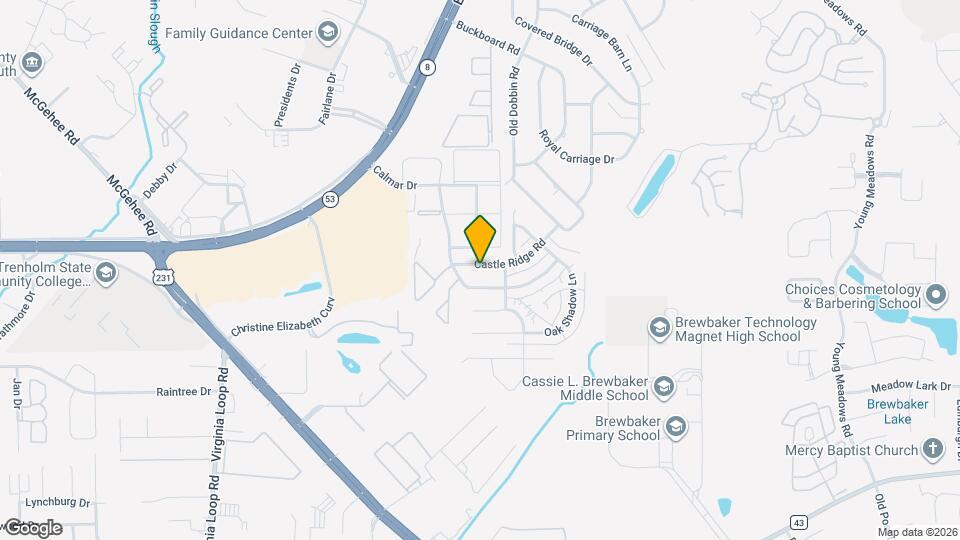 3625 Castle Ridge Rd Map and Location Details
