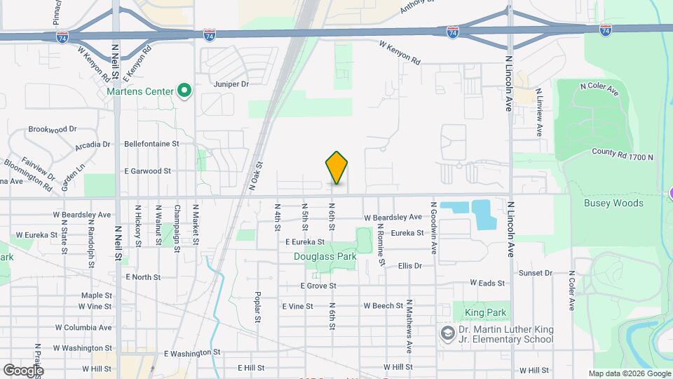 1204 N 6th St Map and Location Details