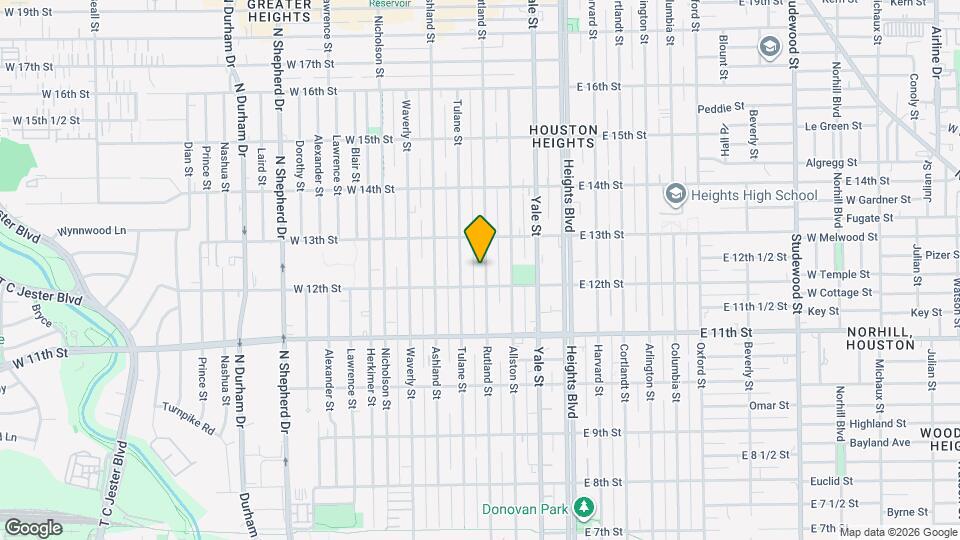 1219 Rutland St Map and Location Details