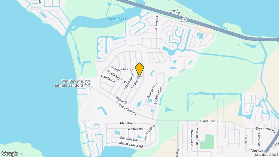 4721 Treasure Cay Rd Map and Location Details