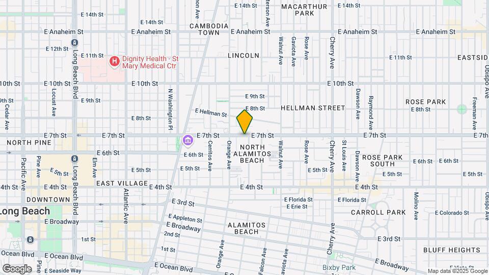 1308 E 7th St Map and Location Details