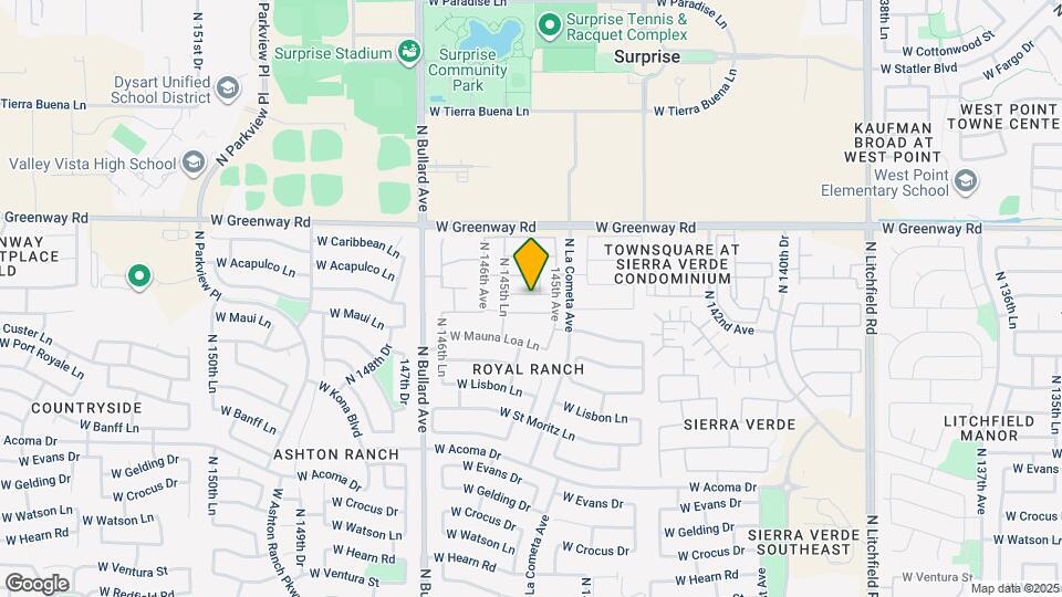 14541 W Maui Ln Map and Location Details