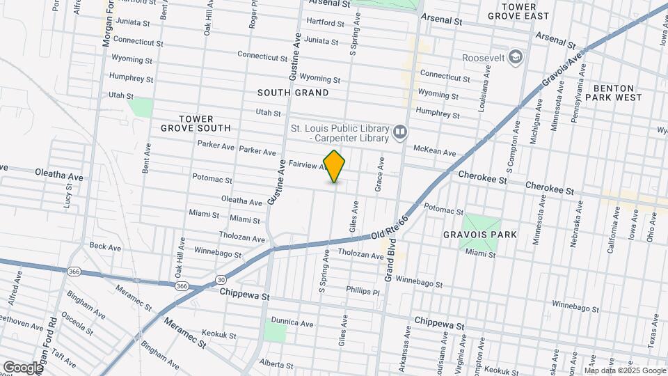 3473 S Spring Ave Map and Location Details