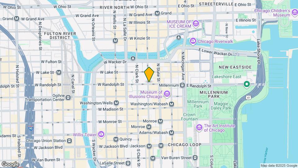 41 W Randolph St Mapa y Detalles de la Ubicación