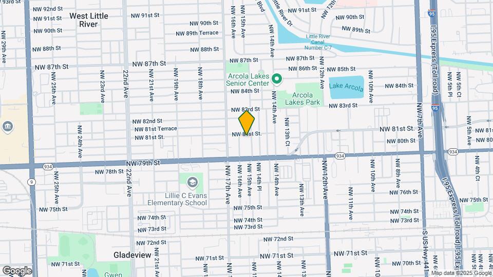 1520 NW 81st St, Unit 2 Map and Location Details