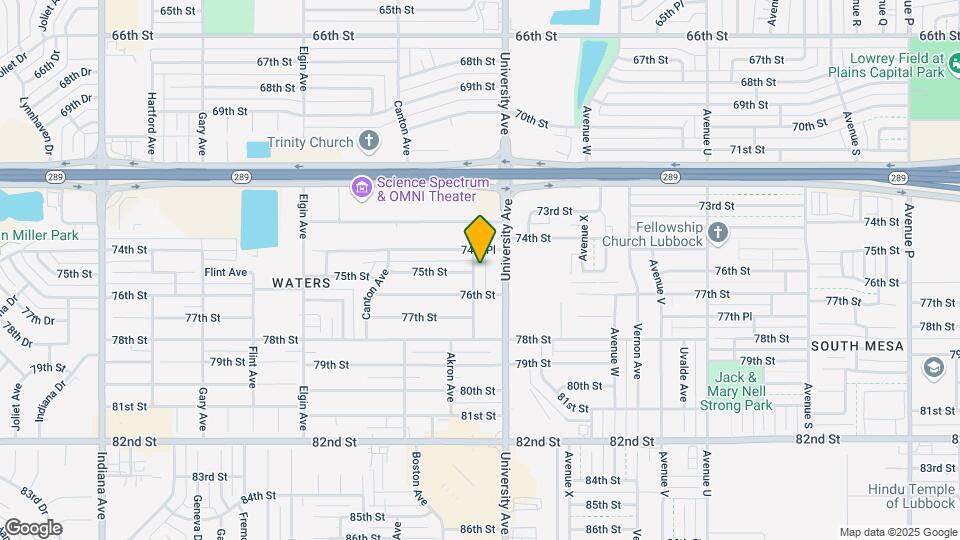 7407 Akron Ave Map and Location Details