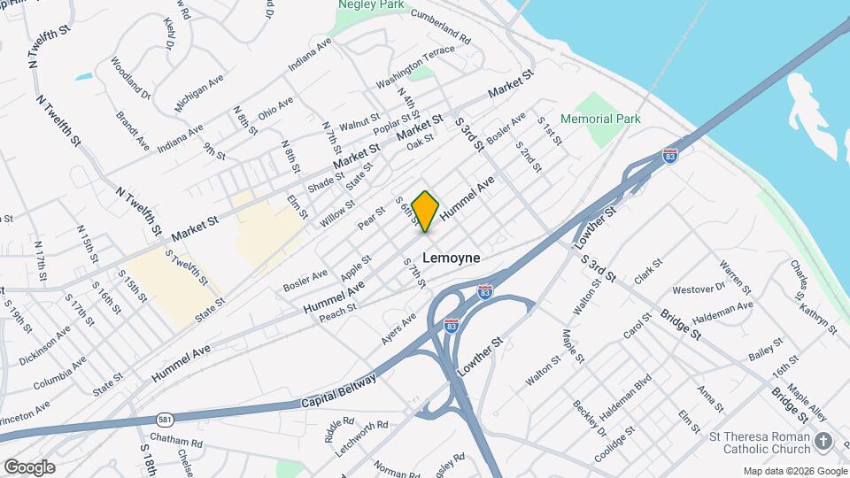 604 Hummel Ave Map and Location Details