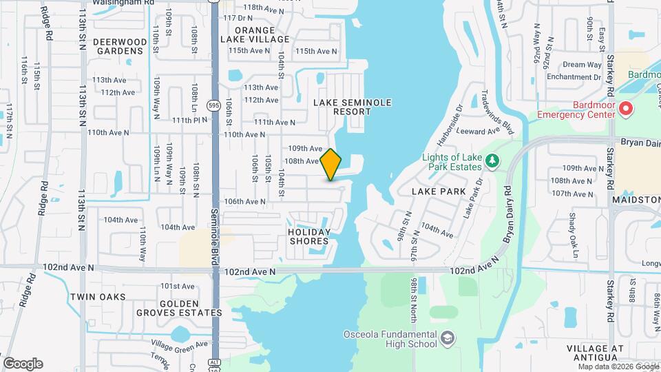 10189 106th Terrace Map and Location Details