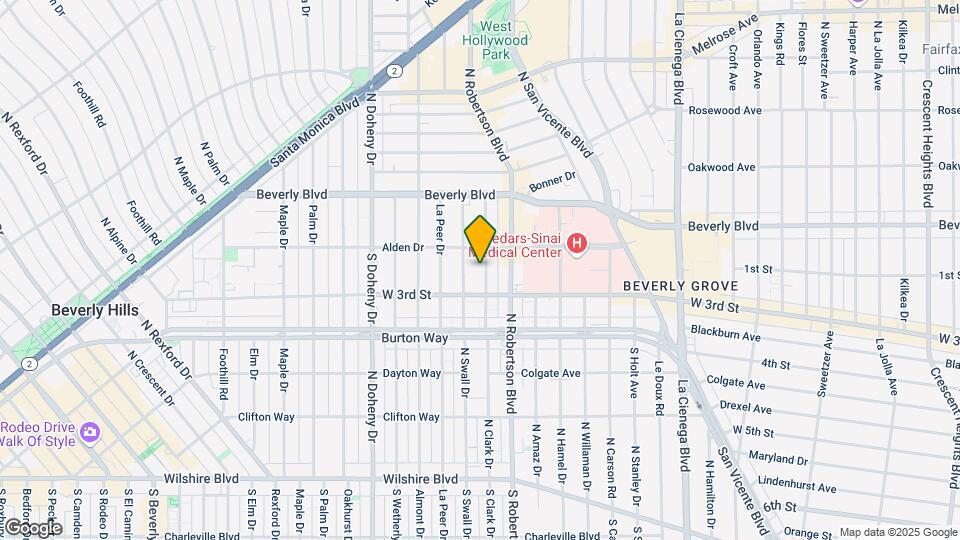 123 S Clark Dr Map and Location Details