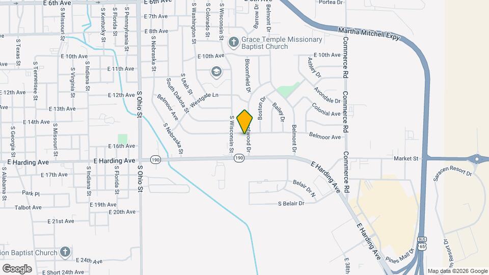 1600 Brentwood Dr Map and Location Details
