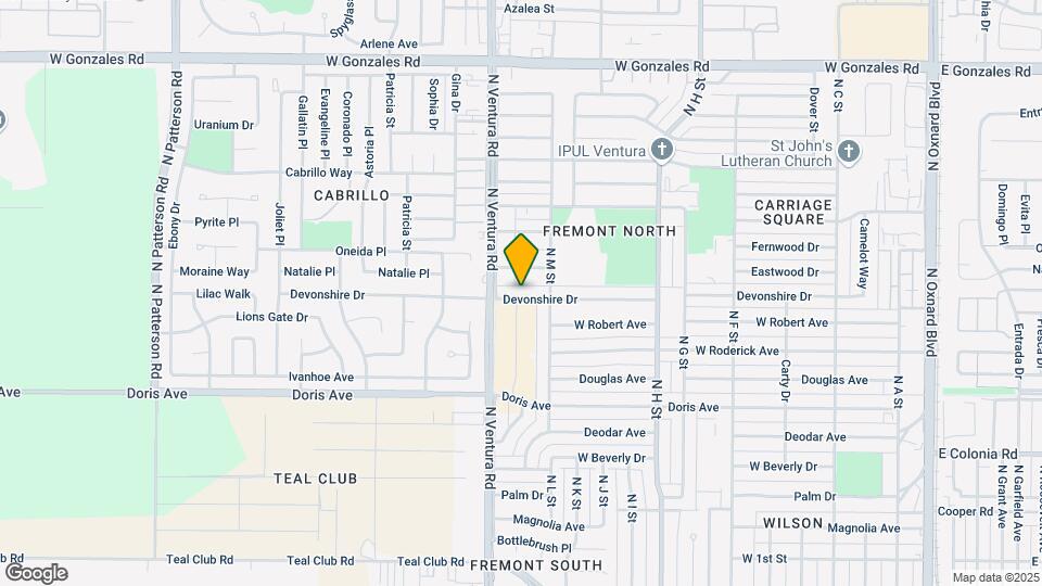 1401 W Devonshire Dr Mapa y Detalles de la Ubicación