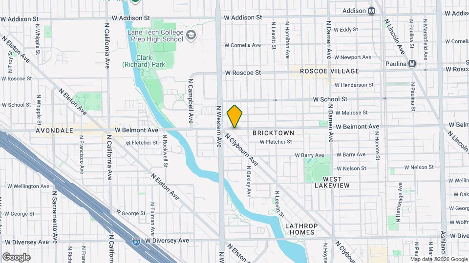 2329 W Belmont Ave Map and Location Details