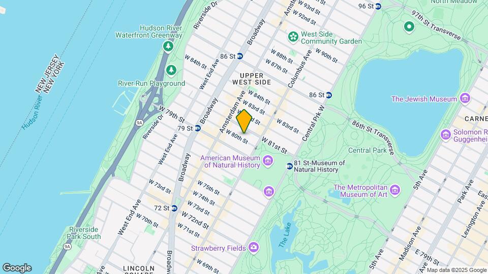 137 W 80th St Mapa y Detalles de la Ubicación