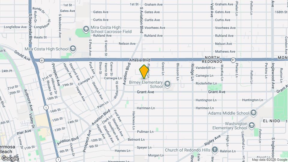 1831 Rockefeller Ln, Unit Unit # 3 Map and Location Details