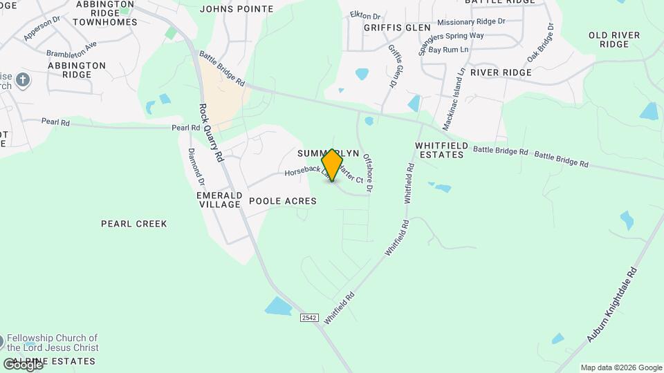 6824 Horseback Lane Map and Location Details