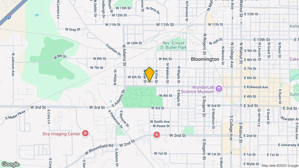 1020 W Kirkwood Ave Map and Location Details