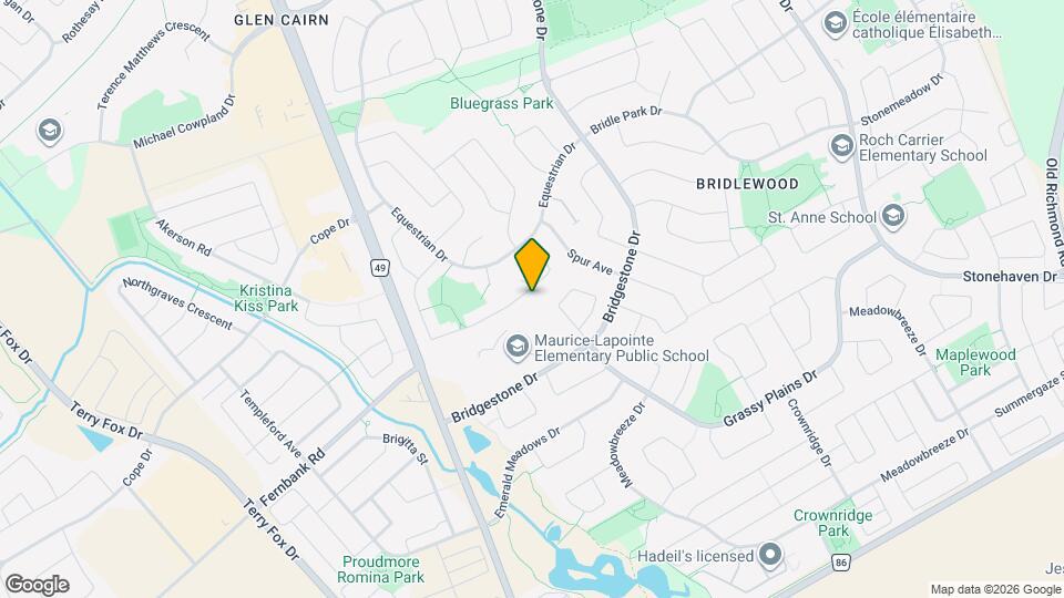 45 Huntsman Crescent Map and Location Details