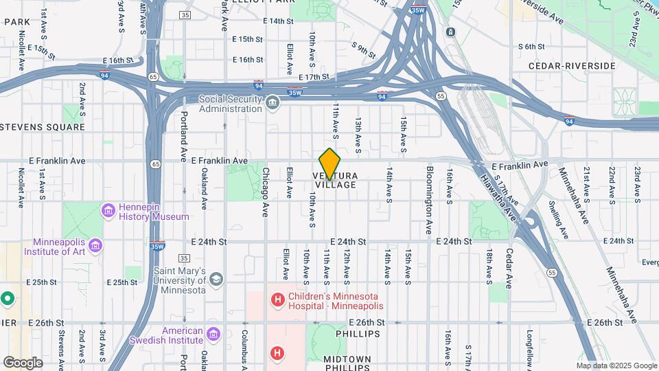 1019 E 21st St Map and Location Details