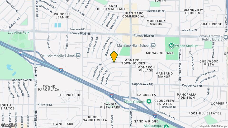 11628 Nambe Ave NE Map and Location Details