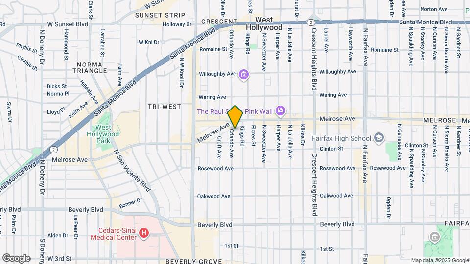 628 Orlando Ave Map and Location Details