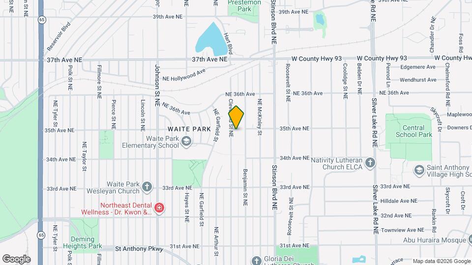 3439 Cleveland St NE Map and Location Details