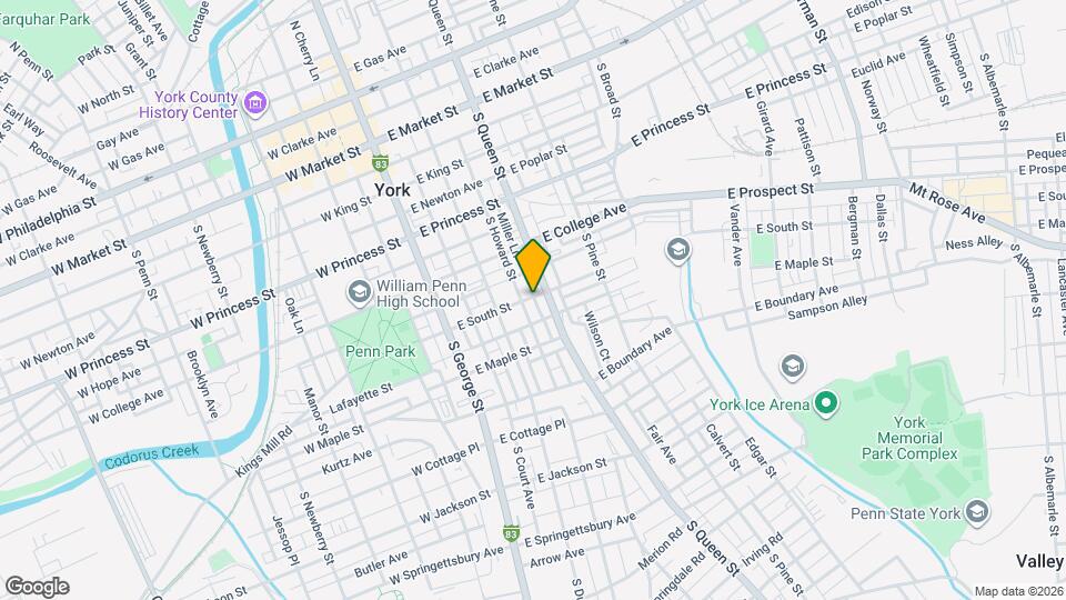 140 E South St Map and Location Details