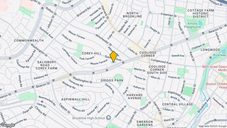 1450 Beacon St, Unit 202 Map and Location Details