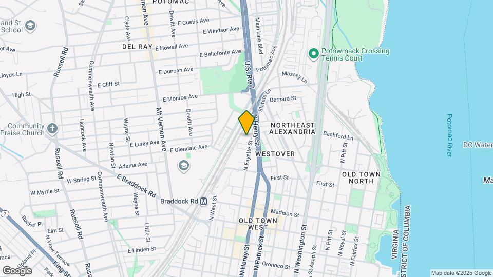 1200 N Fayette St Map and Location Details