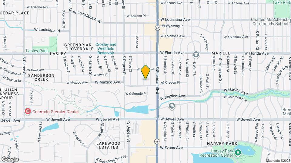 1672 S Benton St Map and Location Details