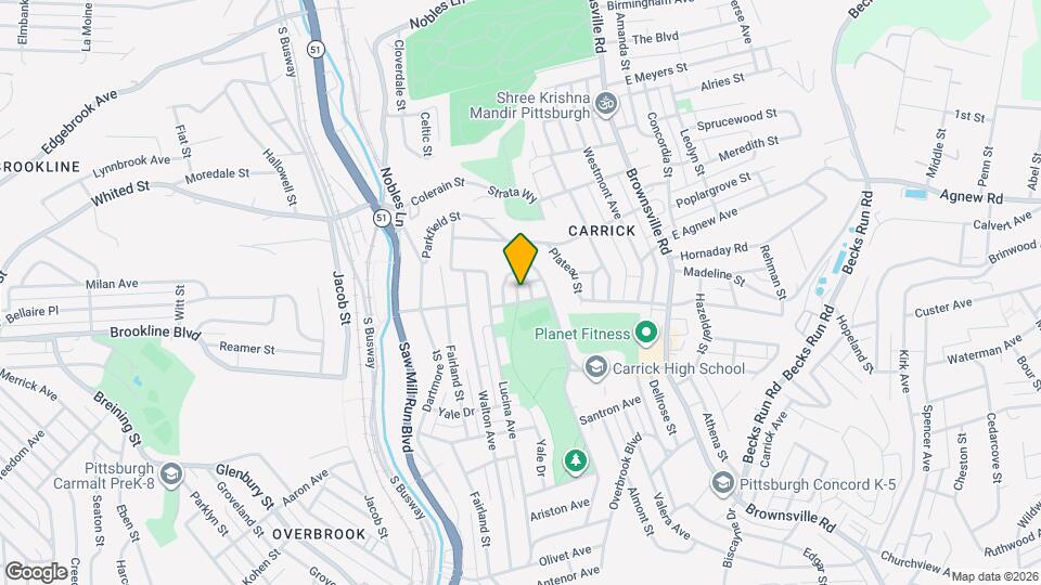 331 Redwood St Map and Location Details