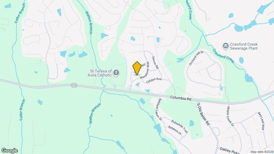 510 Wendover Way Map and Location Details