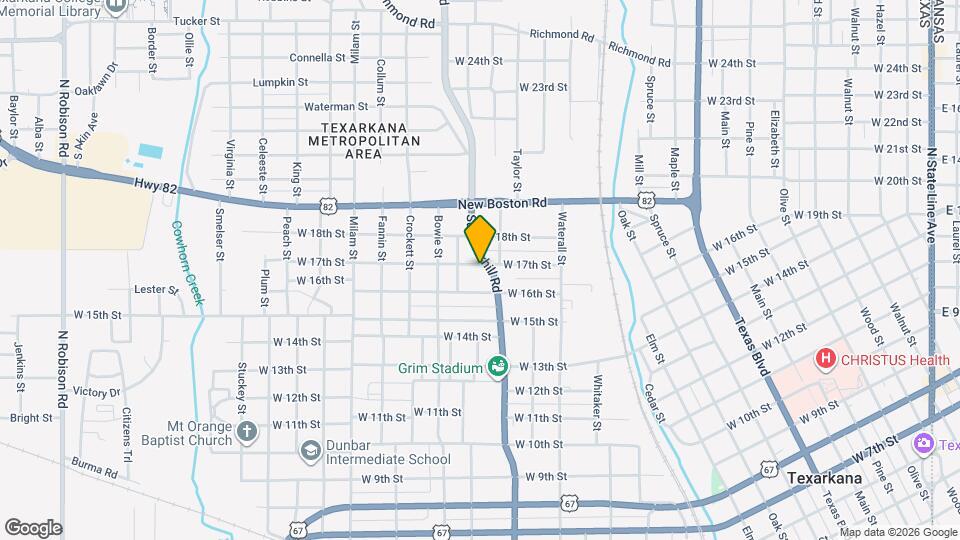 1711 W 17th St Map and Location Details